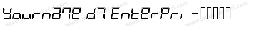 Yourname D7 Enterpri字体转换